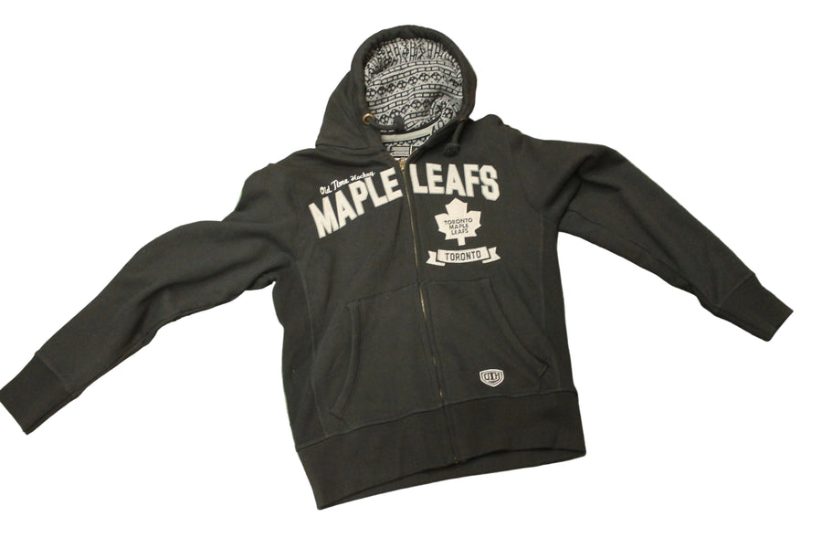 NHL Toronto Maple Leafs Old Time Hockey Men's Causeway Collection Zip-Up - Large