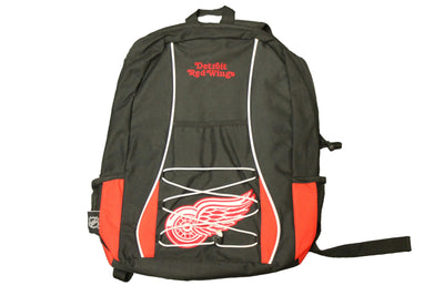NHL Detroit Red Wings Backpack - Black, Red & White