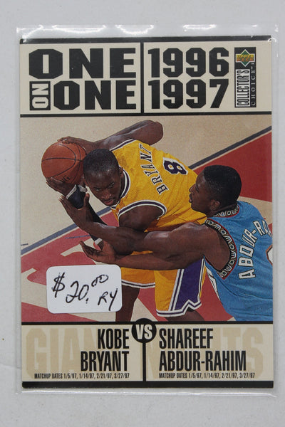 Kobe Bryant vs. Shareef Abdur-Rahim 1996-97 Upper Deck Collector's Choice Rookie Year