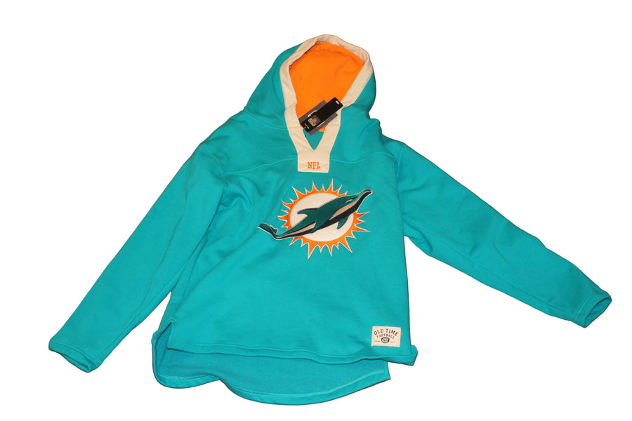 NFL Miami Dolphins Old Time Football Lacer Hoodie