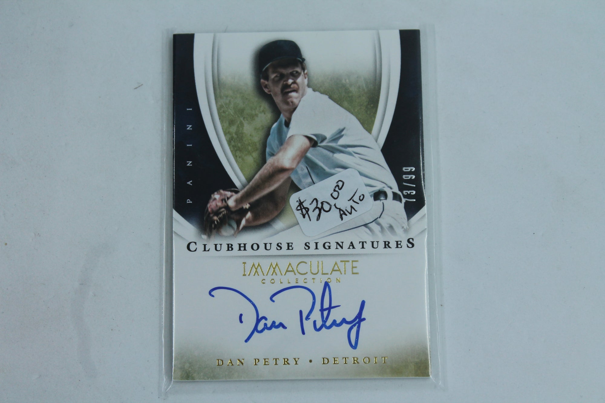 Dan Petry 2014 Panini Immaculate Collection - Clubhouse Signatures   #73/99