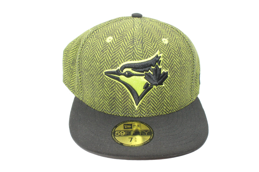 MLB Toronto Blue Jays New Era 59Fifty Size 7 5/8 Neon Green & Black Fitted Hat
