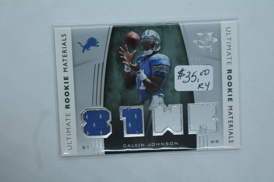 Calvin Johnson 2007 Ultimate Collection - Ultimate Rookie Materials - Rookie Year