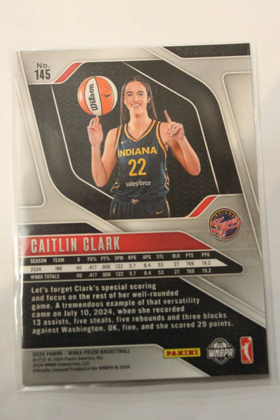 Caitlin Clark 2024 Panini Prizm WNBA Rookie Card