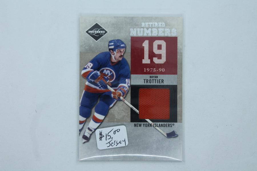 Bryan Trottier 2011-12 Panini Limited Retired Numbers #10 Jersey Card #83/99