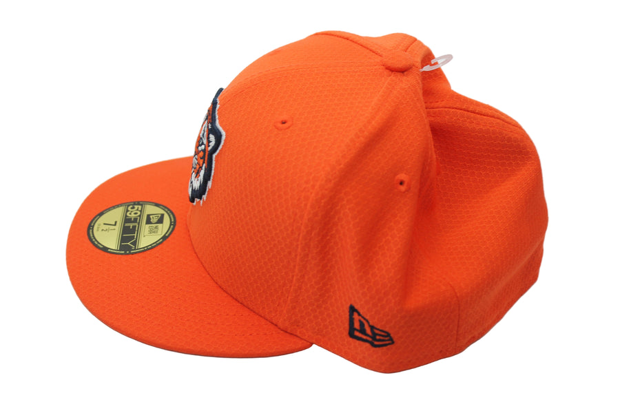 MLB Detroit Tigers New Era 59Fifty Fitted Hat - Tiger Head - Orange - 7 1/2