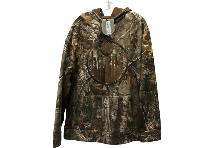 NHL Edmonton Oilers Men's Realtree Hackett OTH Camo Hoodie