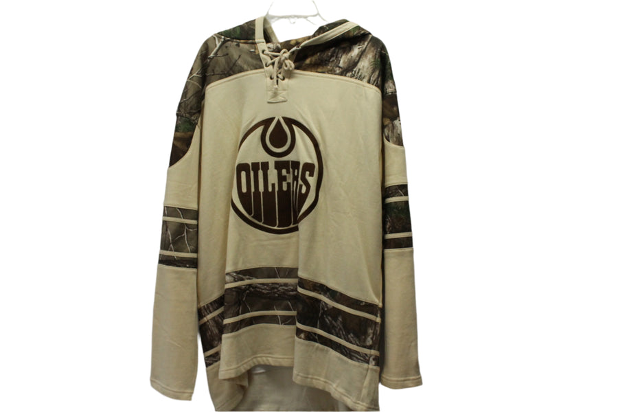 NHL Edmonton Oilers Men's Realtree OTH Stone/Camo Hoodie