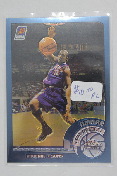 Amar'e Stoudemire 2002-03 Topps Chrome Rookie Card