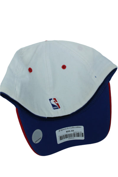NBA Detroit Pistons adidas OSFM Flex Hat - White, Blue & Red