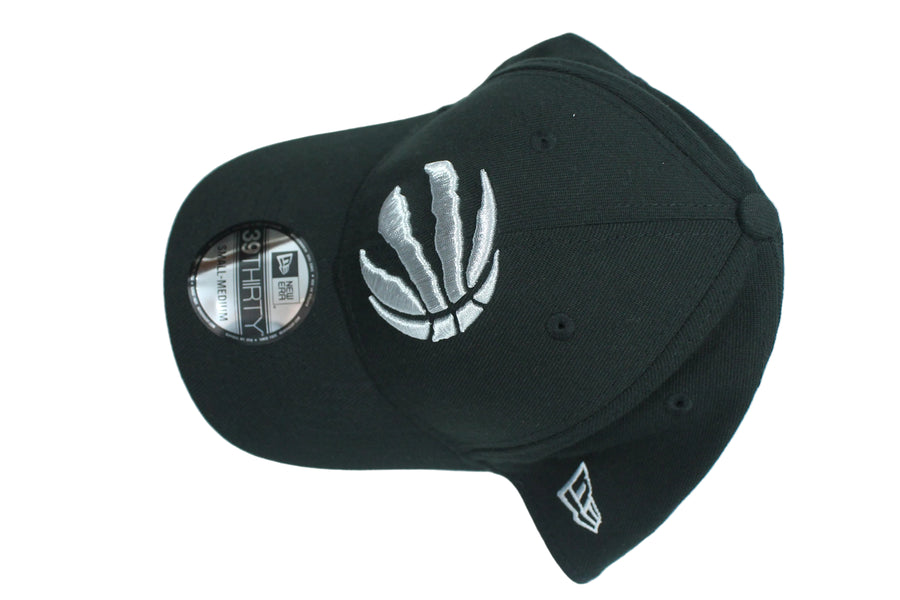 NBA Toronto Raptors New Era 39Thirty Hat - Black & Silver