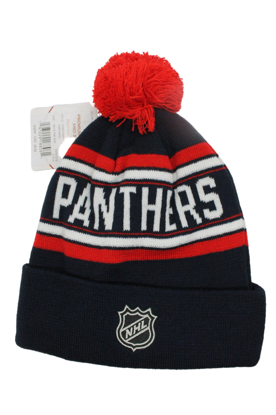 NHL Florida Panthers Youth Knit Toque with Pom