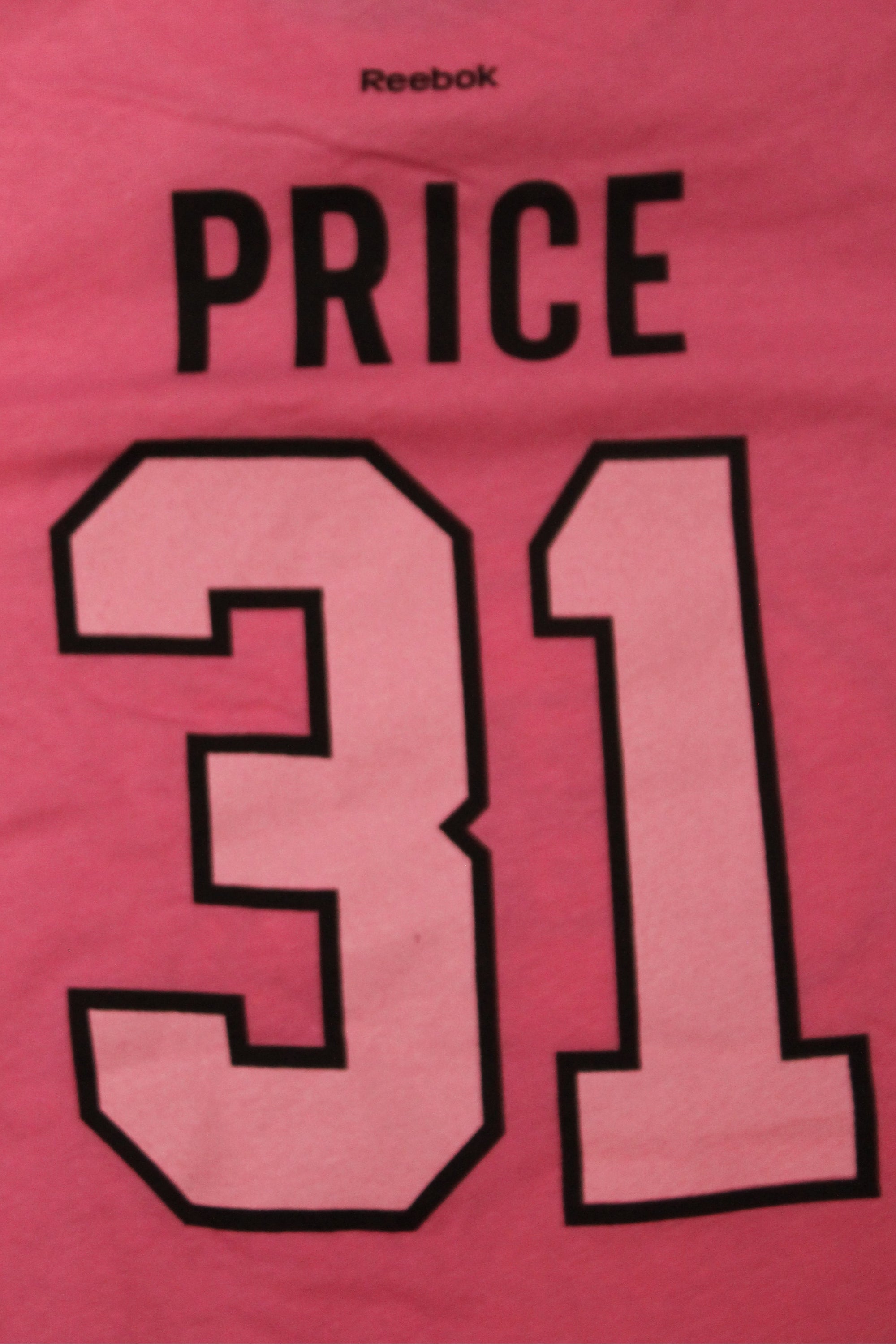 NHL - Montreal Canadiens Youth Girl's Reebok Carey Price Short Sleeve T-Shirt - Pink