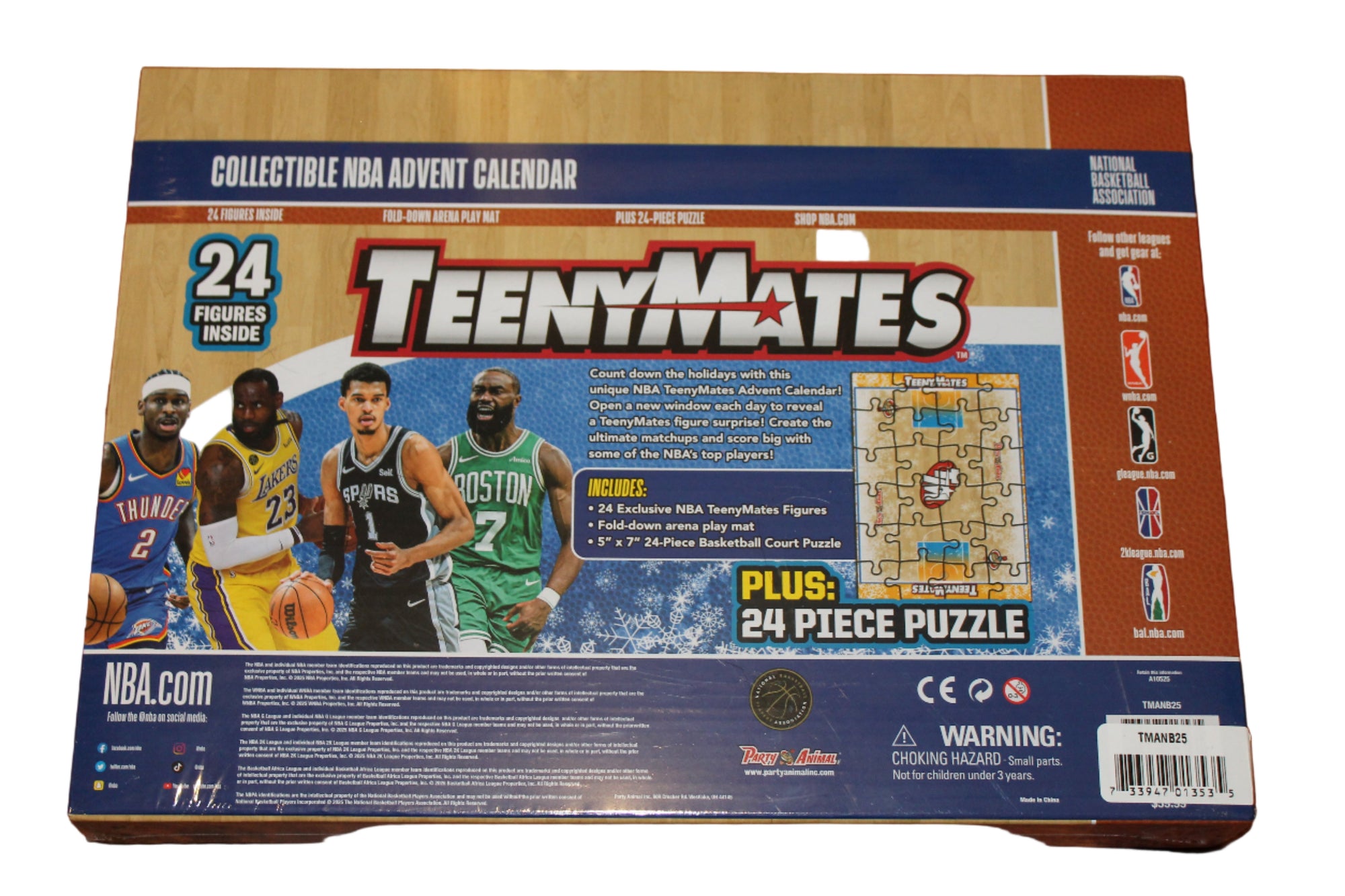 Party Animal NBA TeenyMates Advent Calendar - 24 Figures
