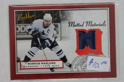 Markus Naslund 2005-06 Upper Deck Bee Hive - Matted Materials #MM-MN Jersey Card