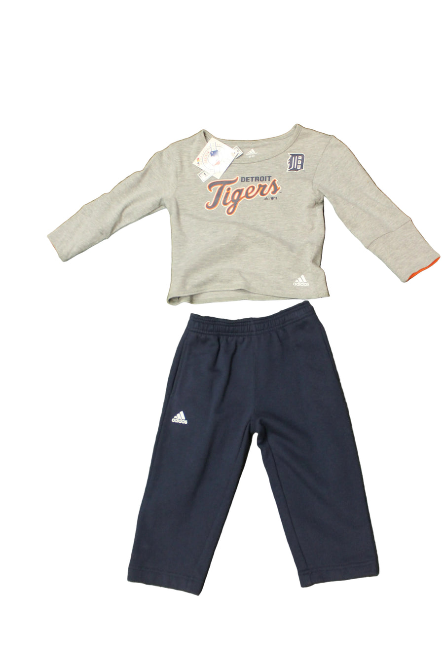 MLB Detroit Tigers Toddler Adidas 2PC Track Set -3T