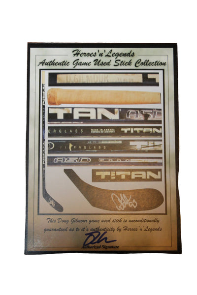 NHL Toronto Maple Leafs Captains - Sittler, Gilmour & Clark - Pieces of Game-Used Sticks