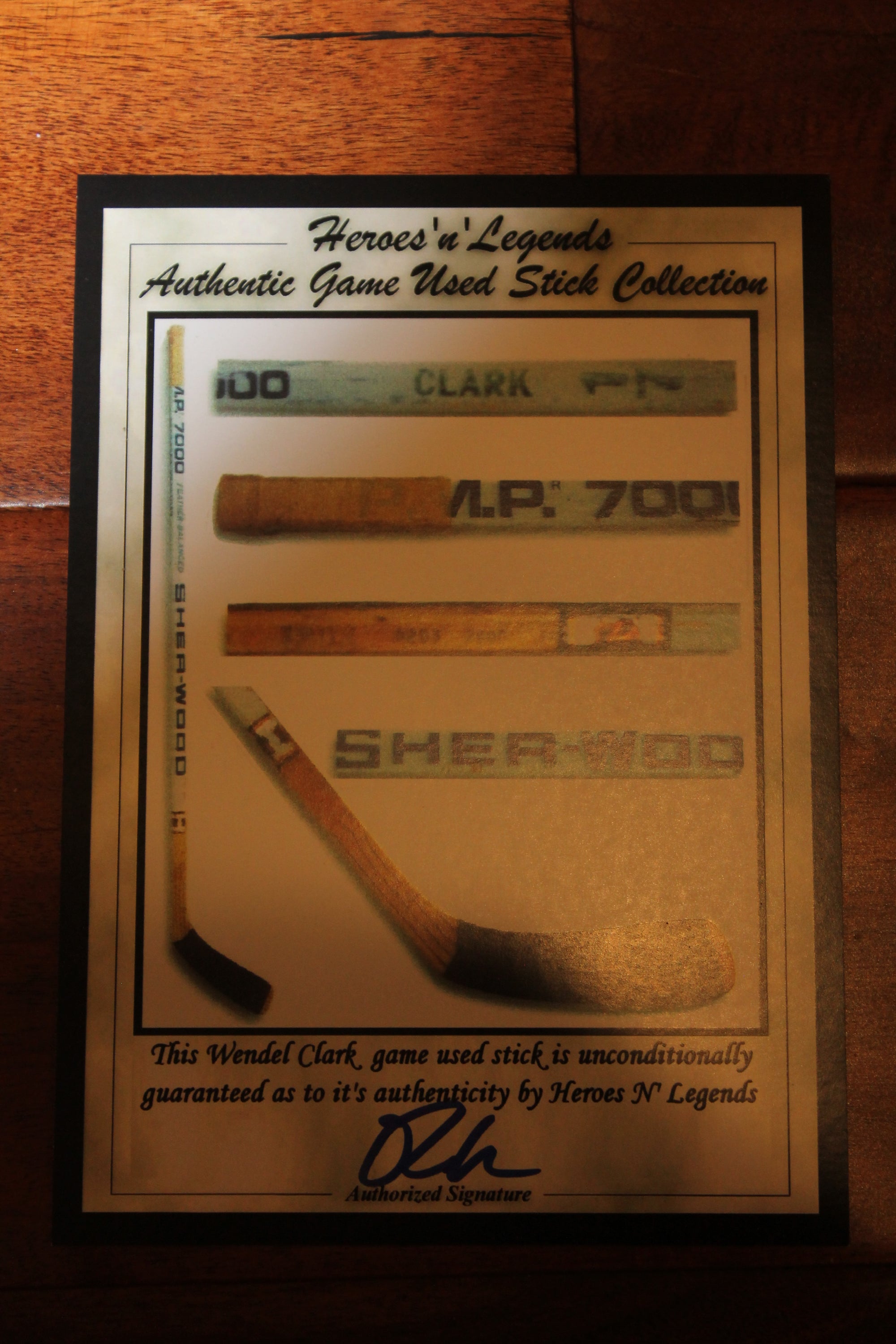 NHL Toronto Maple Leafs Captains - Sittler, Gilmour & Clark - Pieces of Game-Used Sticks