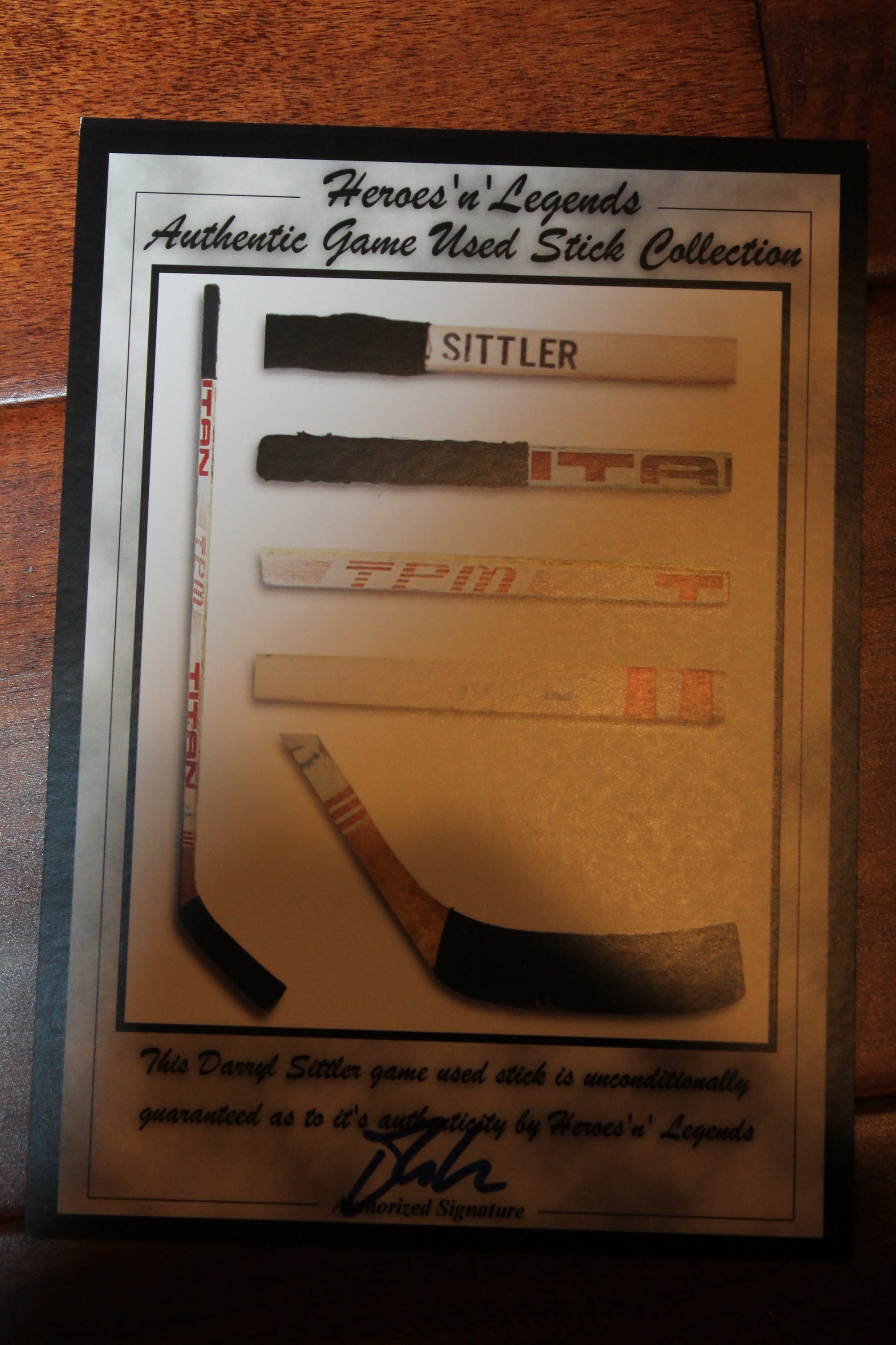 NHL Toronto Maple Leafs Captains - Sittler, Gilmour & Clark - Pieces of Game-Used Sticks