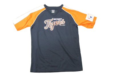 MLB Detroit Tigers Youth Majestic V-Neck Jersey - Youth Large