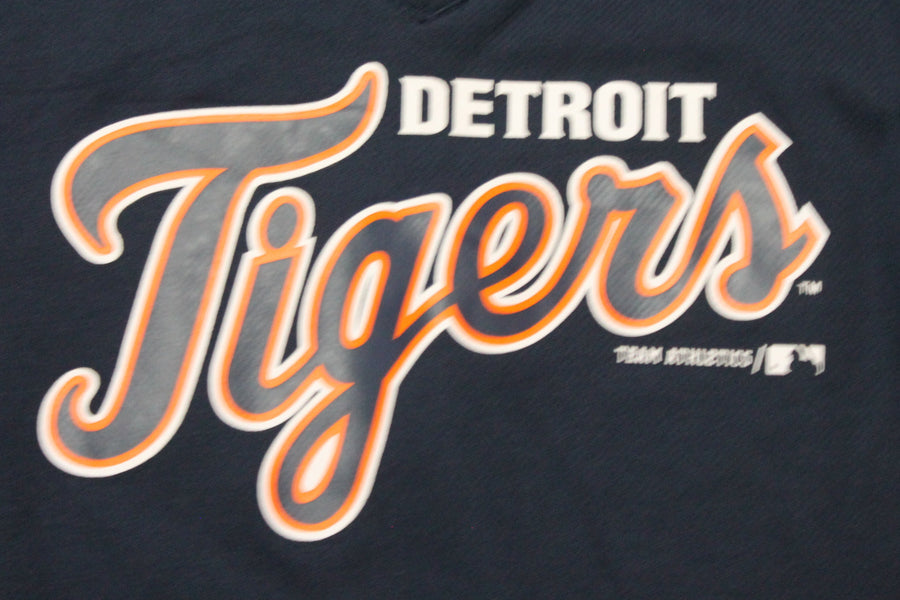 MLB Detroit Tigers Youth Majestic V-Neck Jersey