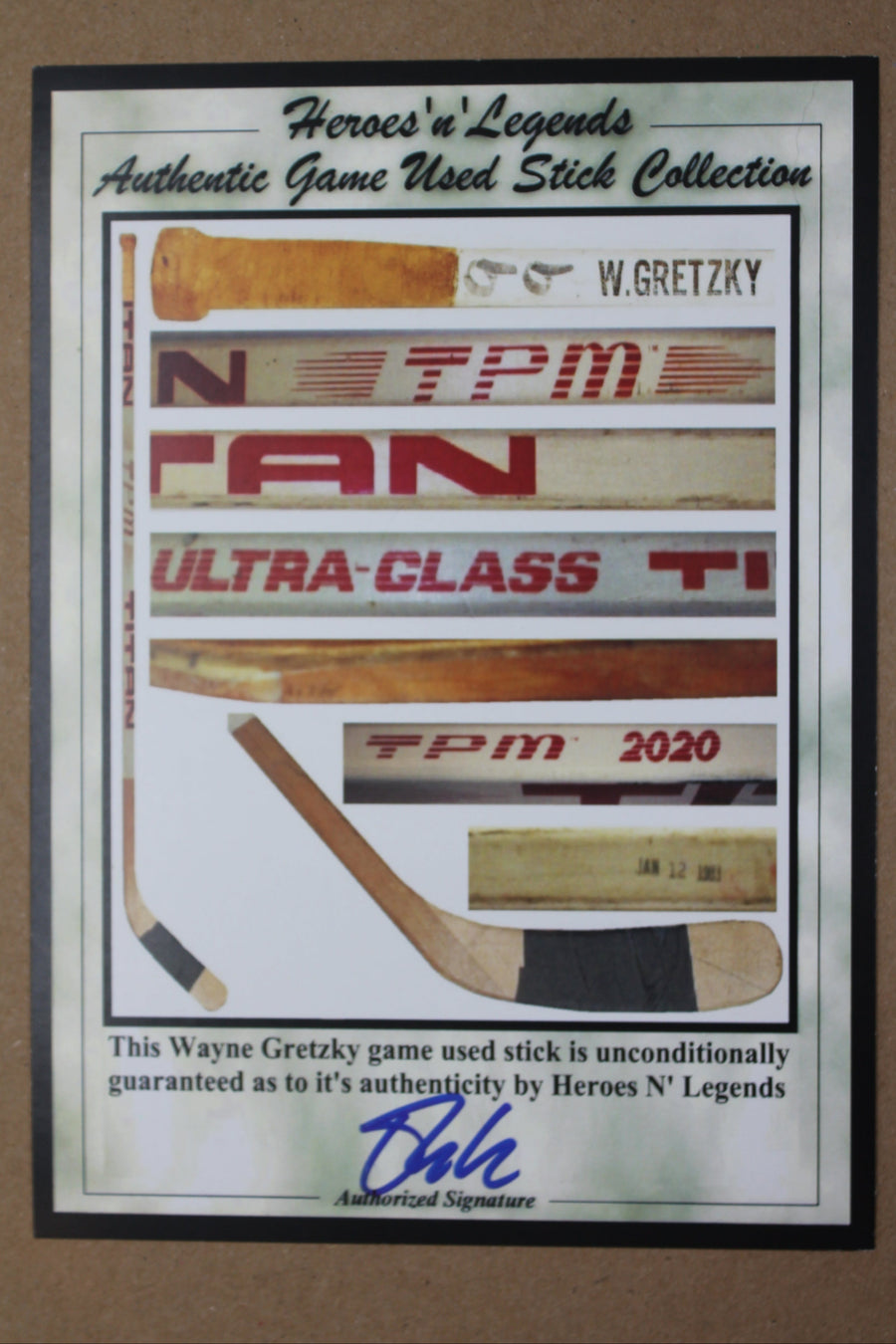 NHL Edmonton Oilers - Wayne Gretzky #99 - Honouring A Legend - Piece of Game-Used Stick