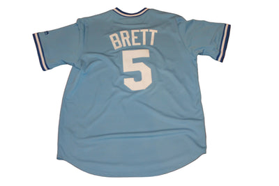 MLB K.C. Royals George Brett #5 Men's Majestic Cooperstown Collection Baseball Jersey