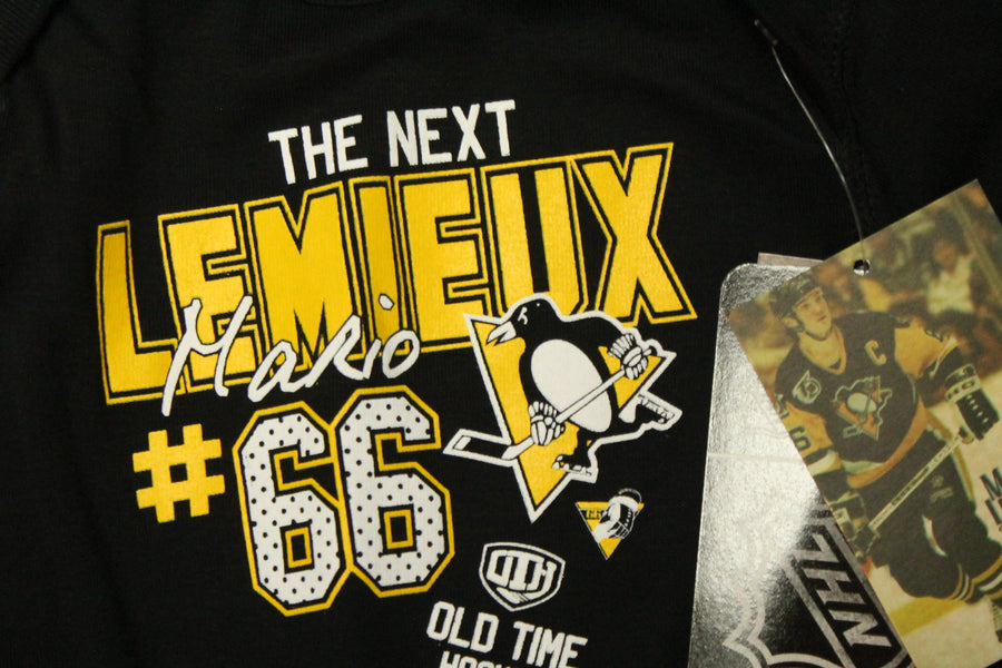 NHL Pittsburgh Penguins Old Time Hockey Mario Lemieux #66 Infant Onesie