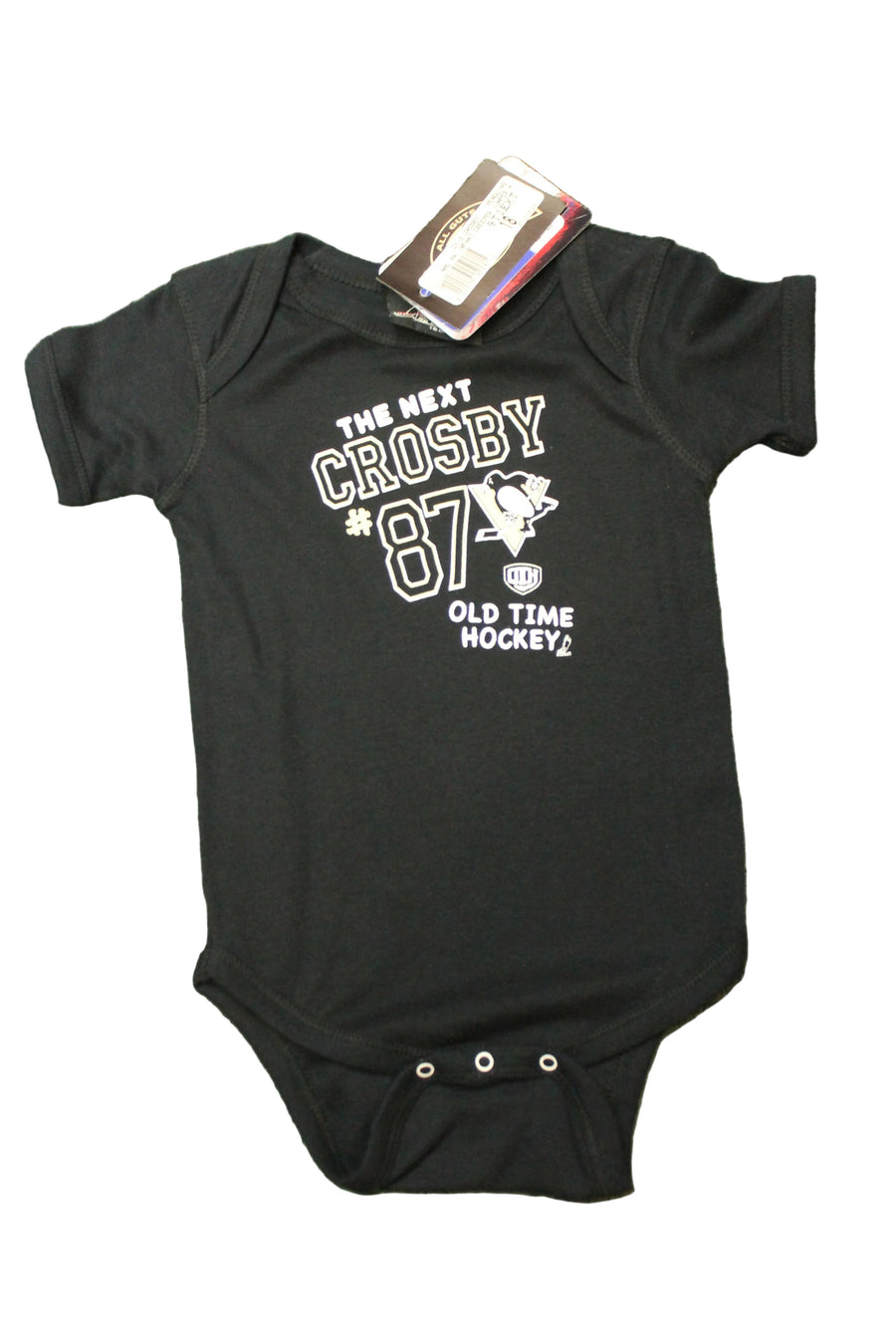 NHL Pittsburgh Penguins Old Time Hockey Sidney Crosby #87 Infant Onesie