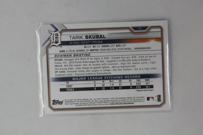 Tarik Skubal 2021 Bowman Rookie Card