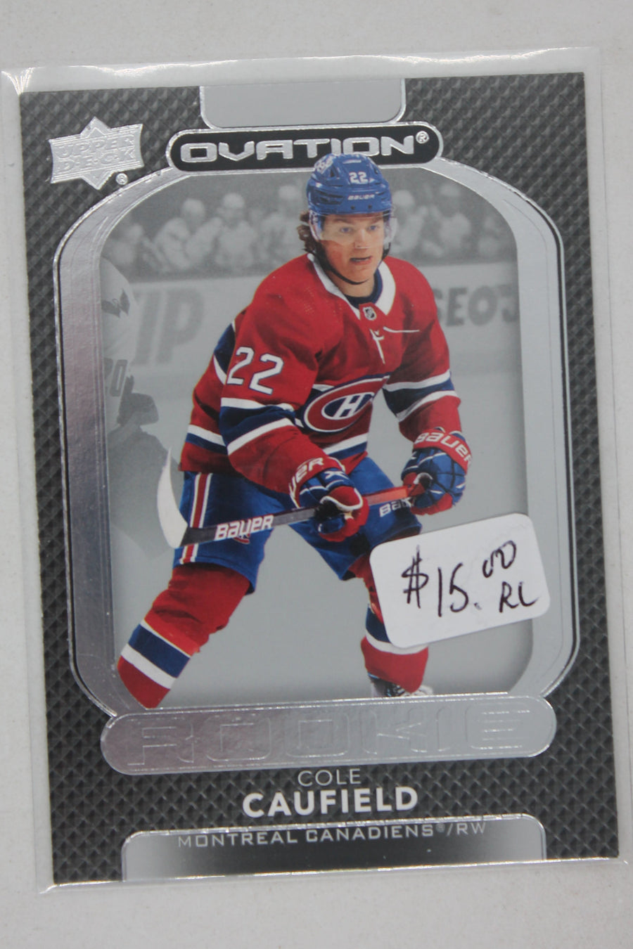 Cole Caufield 2021-22 Upper Deck Ovation Rookies Rookie Card