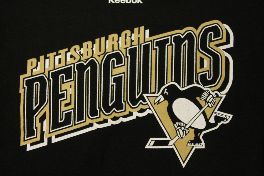 NHL Pittsburgh Penguins Kids Reebok Long Sleeve Tee - Size 5/6