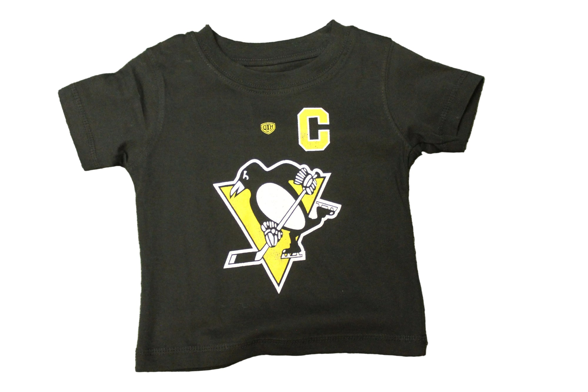 NHL Pittsburgh Penguins Toddler Old time Hockey "Lil Lemieux #66" Player Tee - 2T