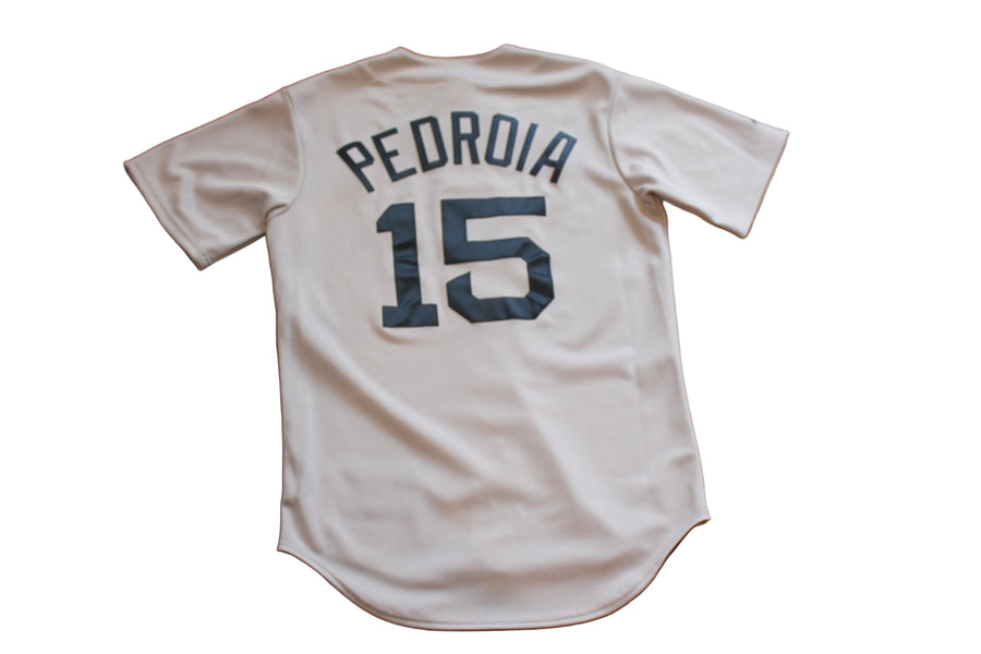 MLB Dustin Pedroia #15 Boston Red Sox Men's Majestic Baseball Jersey - Small