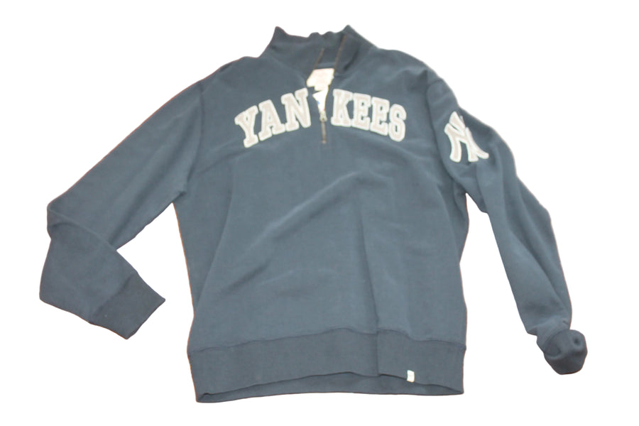 MLB New York Yankees Men's 1/4 Zip Sweatshirt - '47 Brand - XLarge
