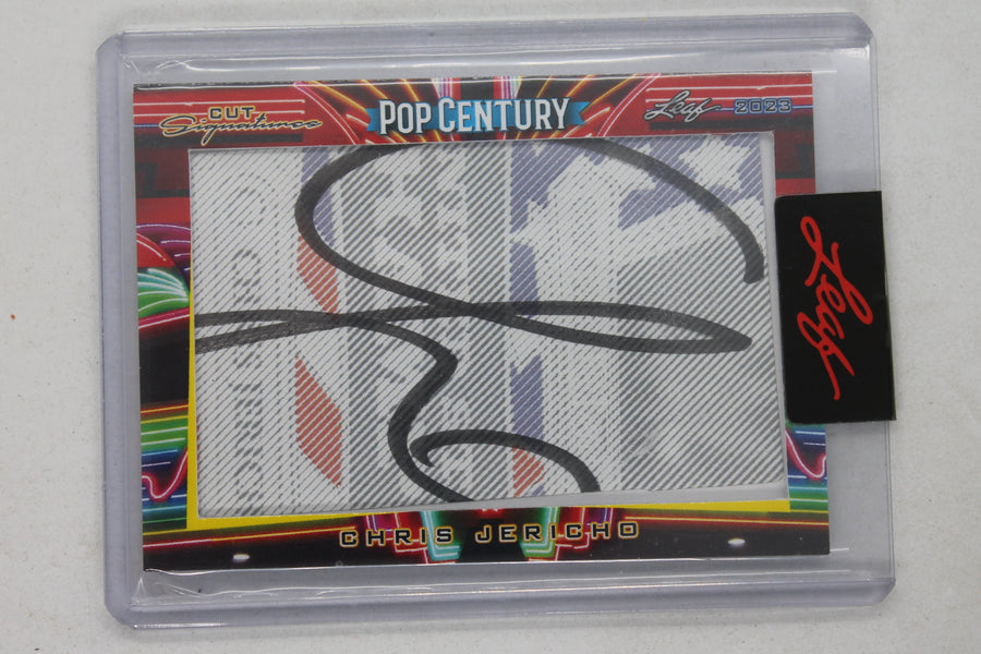 Chris Jericho 2023 Leaf Metal Pop Century Cut Autograph SP - AEW WWE