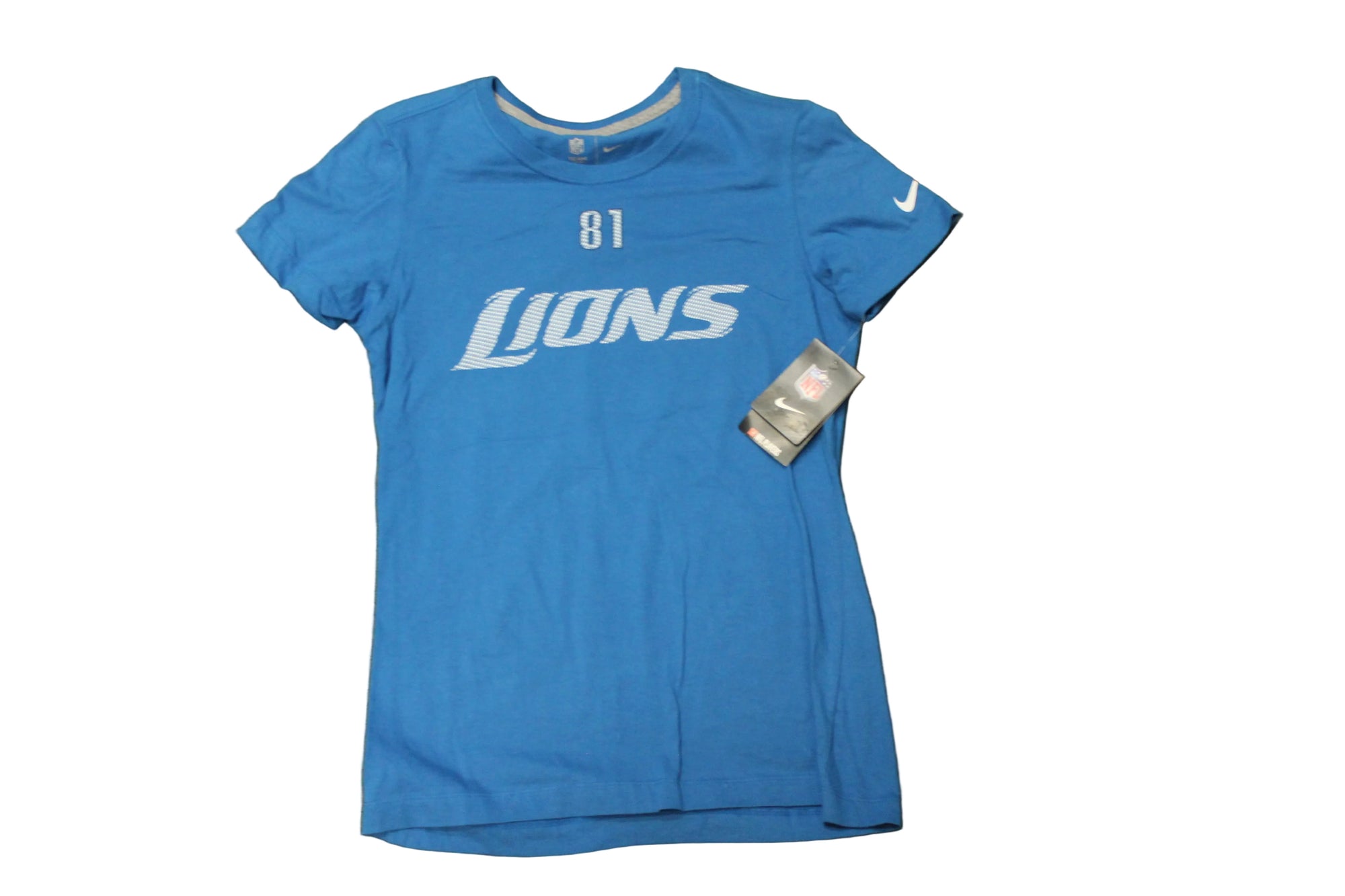 NFL Detroit Lions Women's Nike Calvin Johnson #81 Tee - online only - Medium