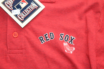 MLB Boston Red Sox Men's Golf Shirt - Majestic Cooperstown Collection - Medium