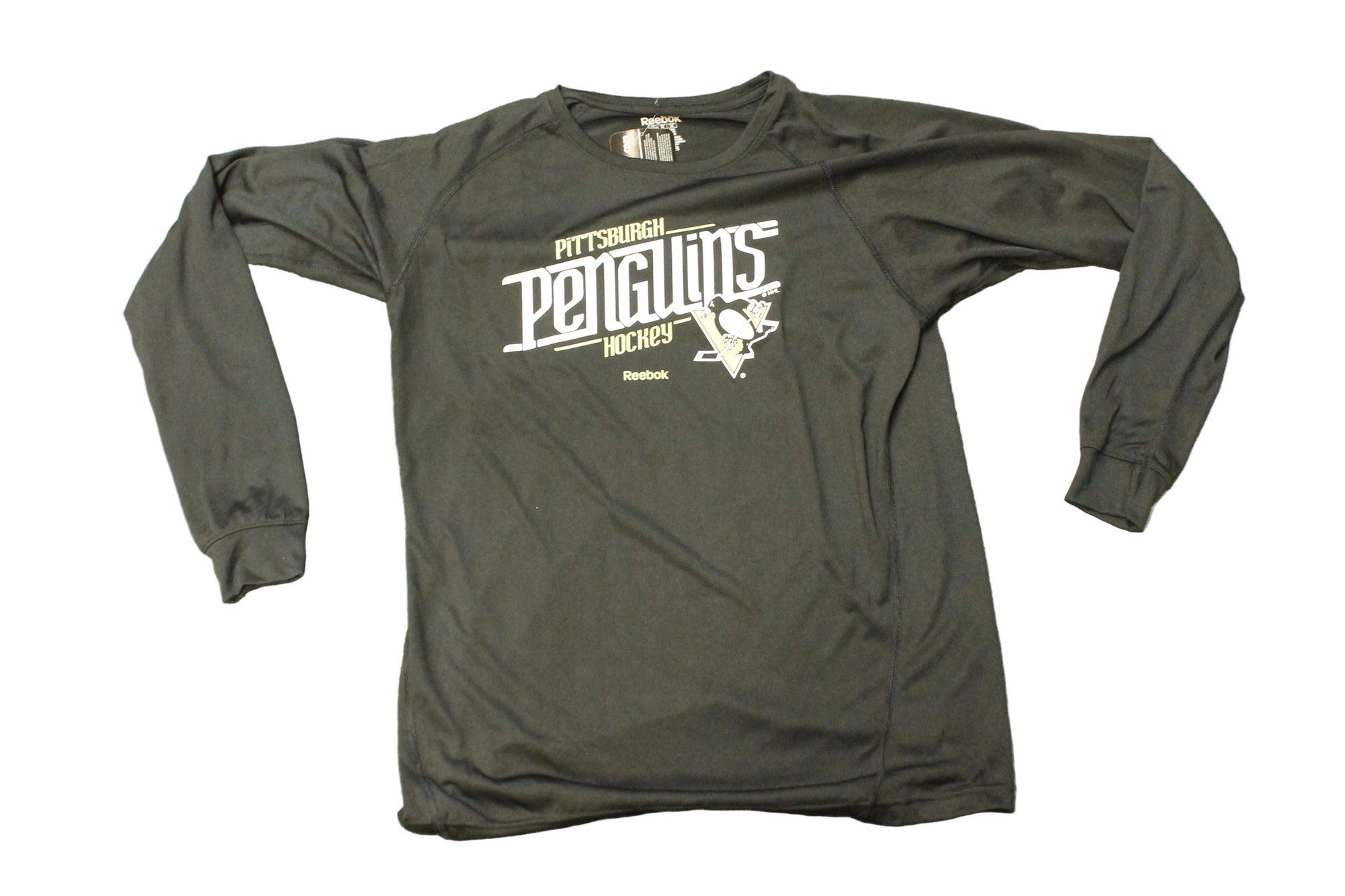 NHL Pittsburgh Penguins Reebok Youth Long Sleeve Tee - Youth XLarge