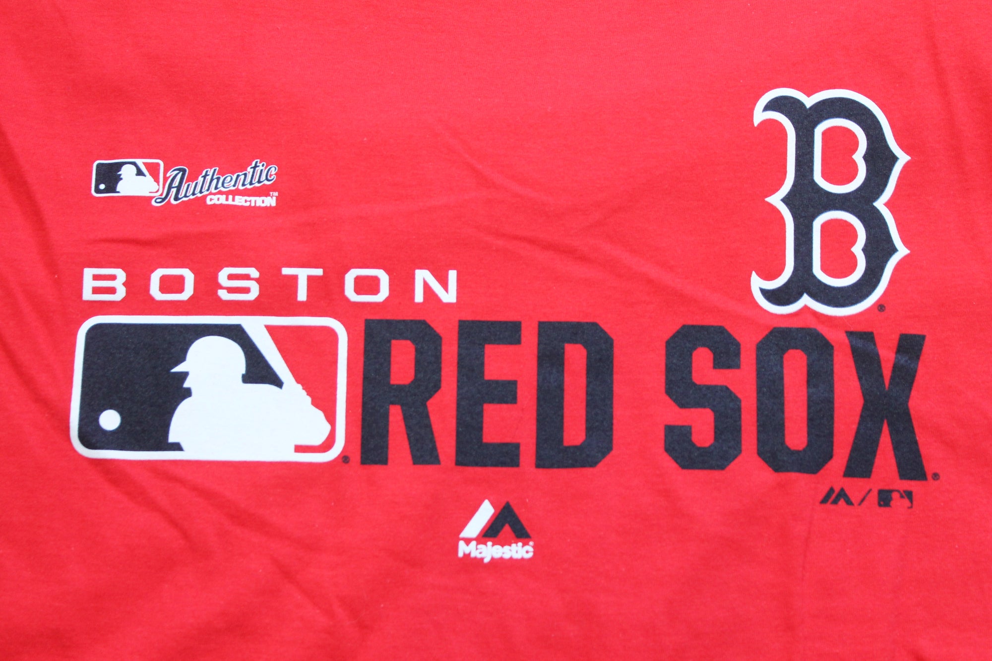 MLB Boston Red Sox Men's Tee - Majestic Authentic Collection - Red - Large