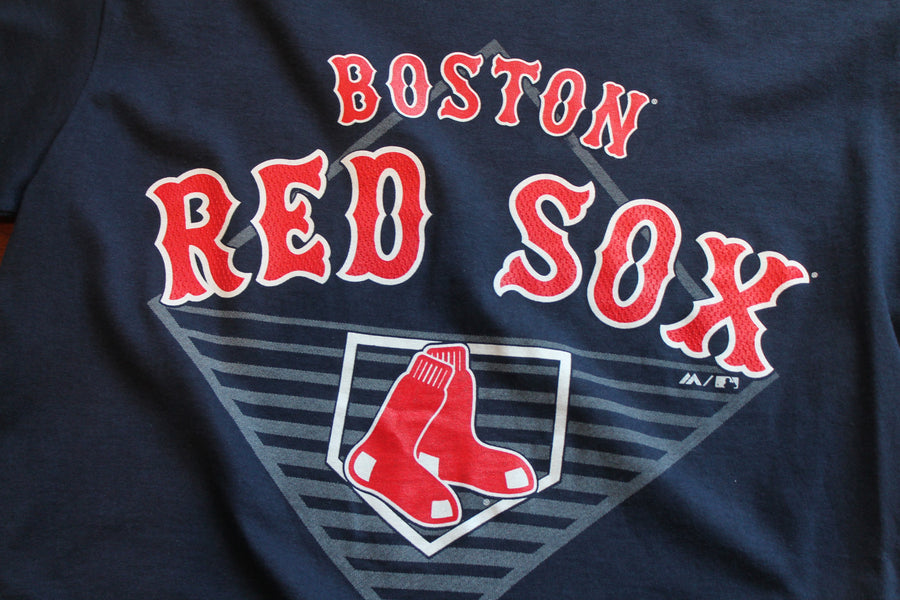 MLB Boston Red Sox Men's Tee - Majestic - Diamond - Medium
