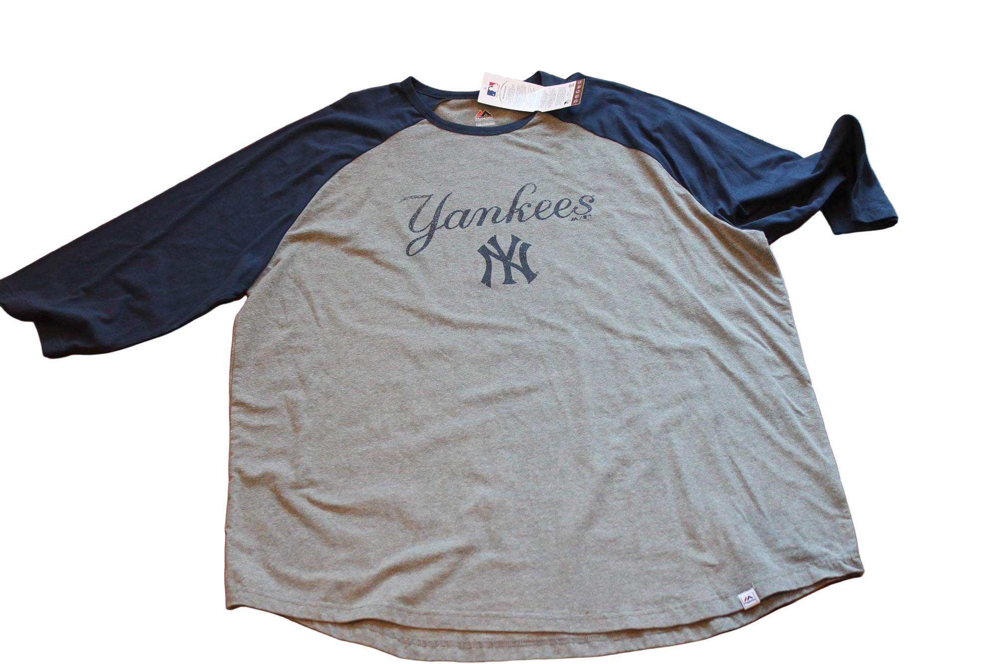 MLB New York Yankees Men's 3/4 Sleeve Tee - XXXLarge