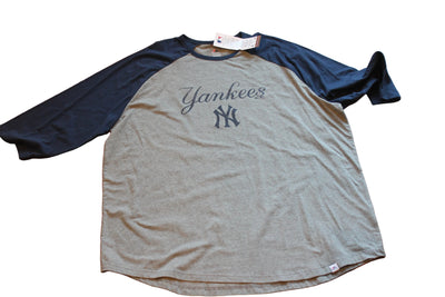 MLB New York Yankees Men's 3/4 Sleeve Tee - XXXLarge