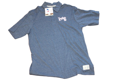 MLB New York Yankees Men's Golf Shirt - Majestic Cooperstown Collection - Large