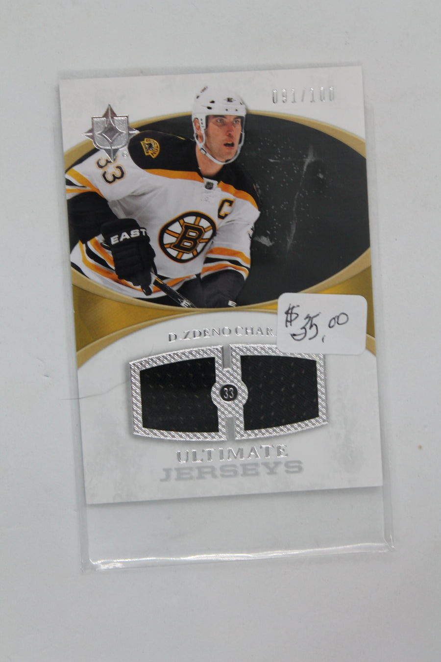 Zdeno Chara 2010-11 Upper Deck Ultimate Collection Ultimate Jerseys #091/100 Jersey Card