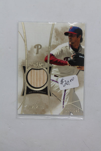 Cole Hamels 2014 Topps Tier One - Relics Bat Card #054/299