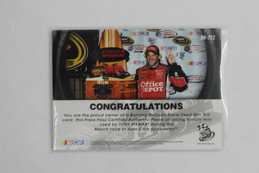 Tony Stewart 2013 Press Pass - Burning Rubber #BR-TS2 #007/199