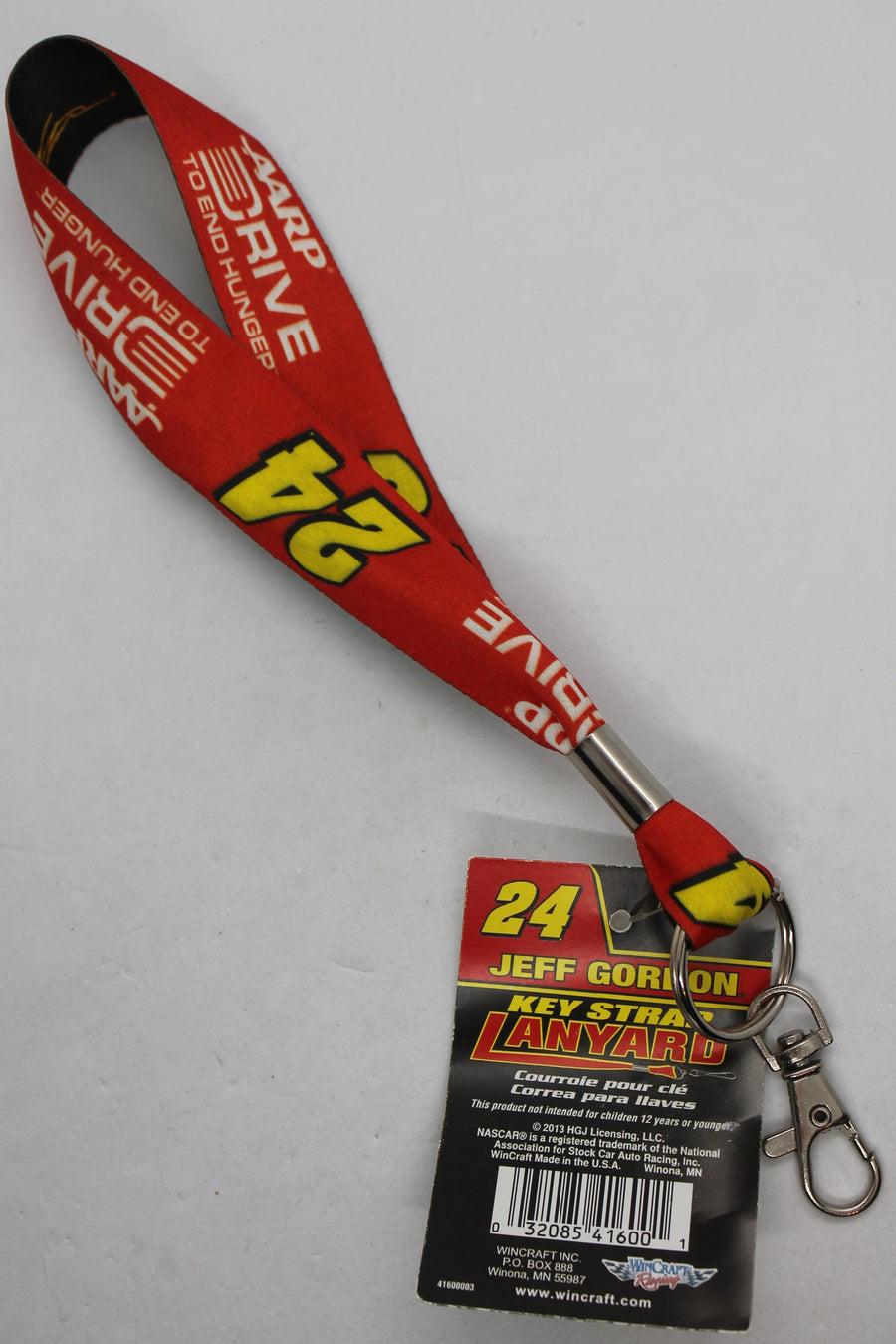 NASCAR Jeff Gordon #24 Key Strap Lanyard - AARP Drive To End Hunger