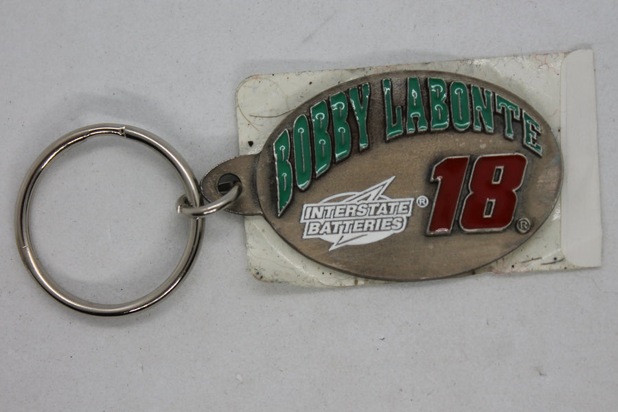 NASCAR Bobby Labonte #18 Metal Keychain