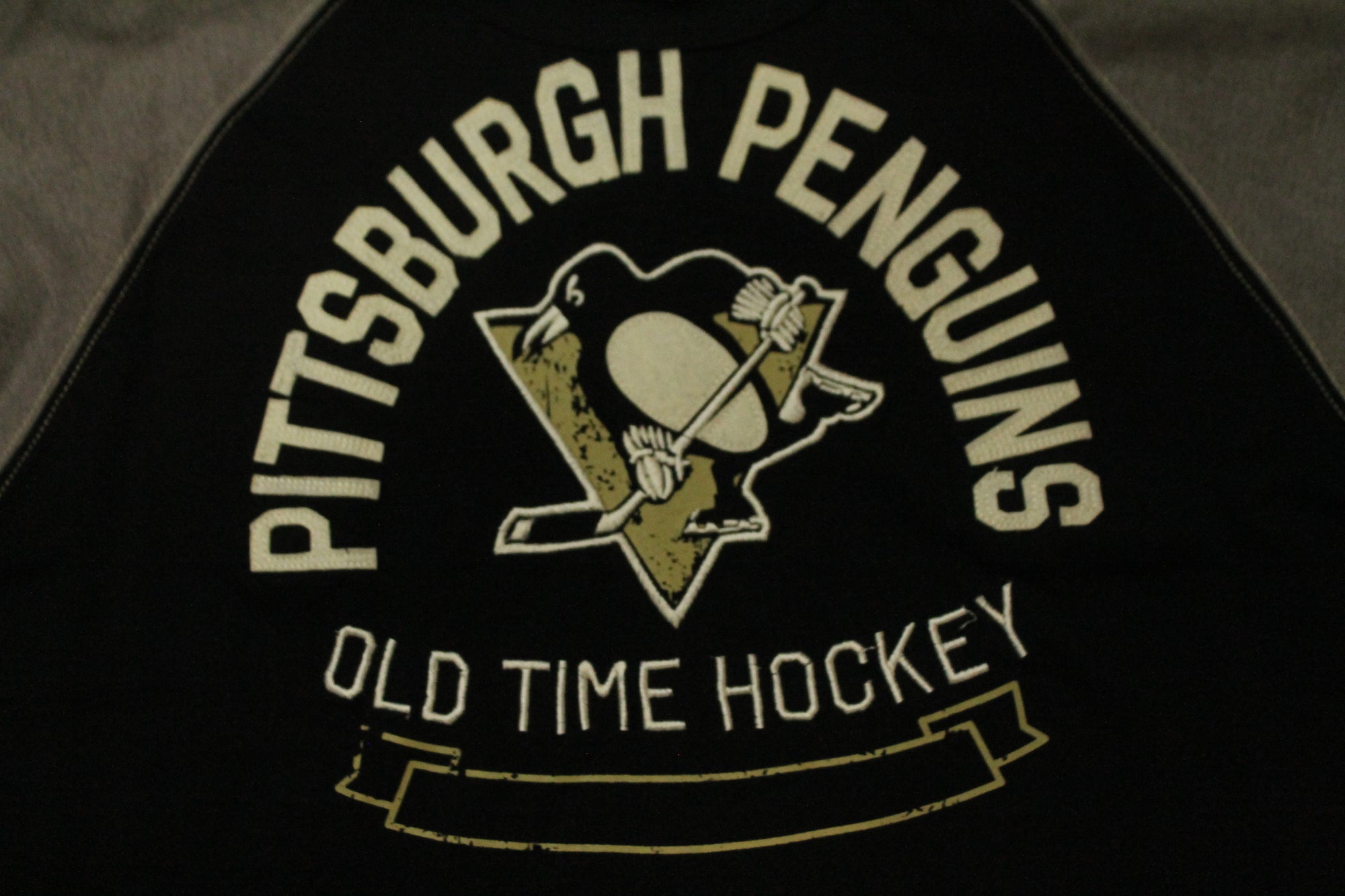 NHL Pittsburgh Penguins Old Time Hockey Youth Long Sleeve Tee - Youth XLarge